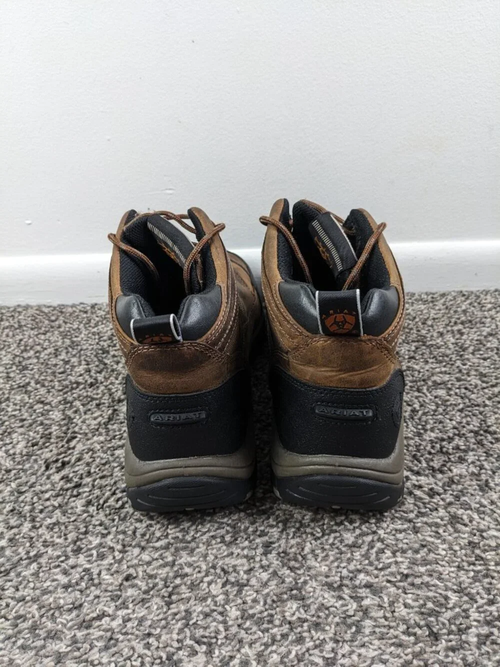 Ariat Terrain Hiking Boots Mens 11 D Brown Leather Lace Up Work Shoes 10002182